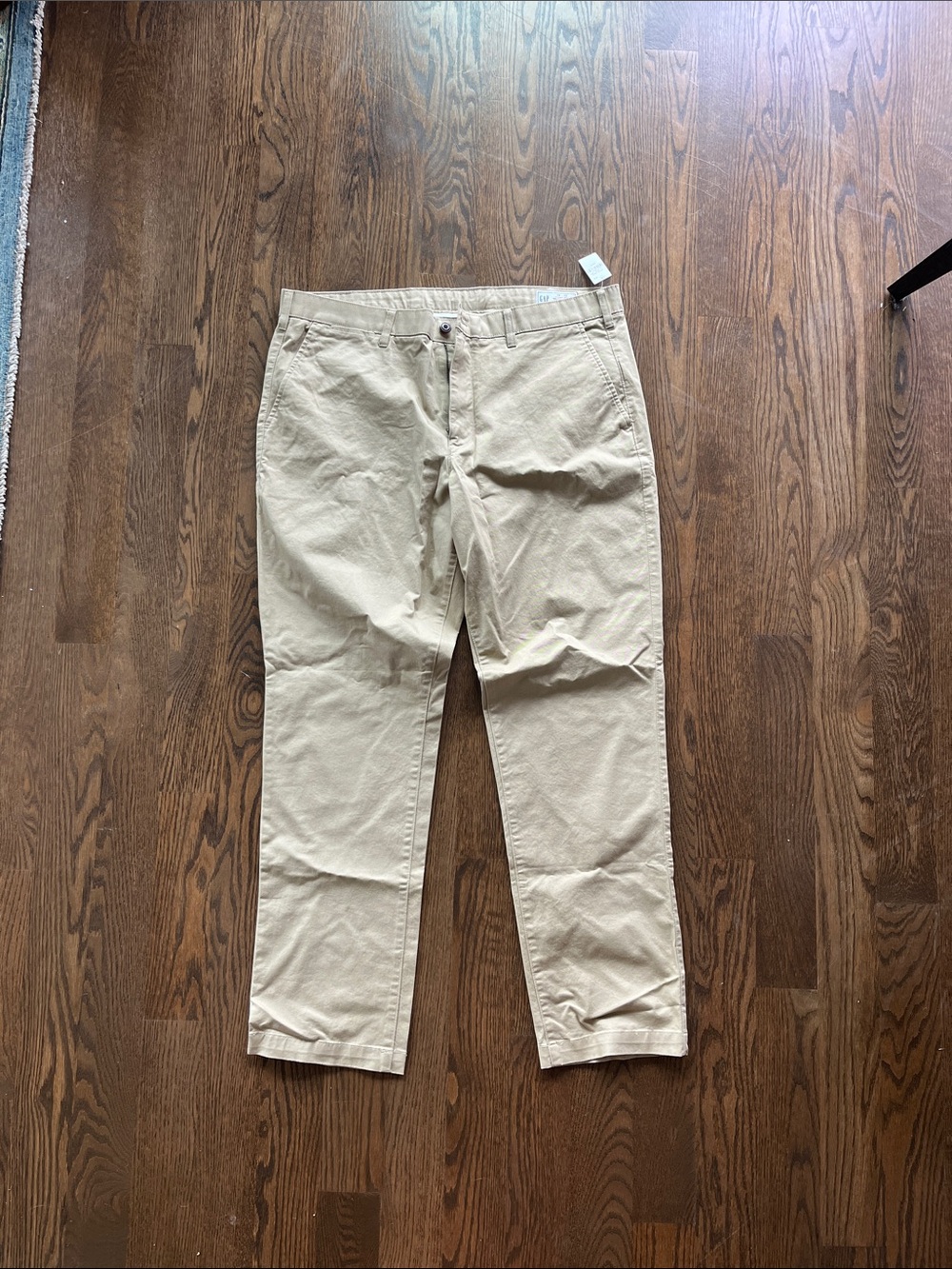 GAP Men's Khaki Straight-Leg Chinos